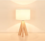 LED Table Lamp Wooden Bed Lamp Bedside Lamp Home Deco For Living Room Bedroom Lamparas De Mesa Para El Dormitorio Classic Lamp